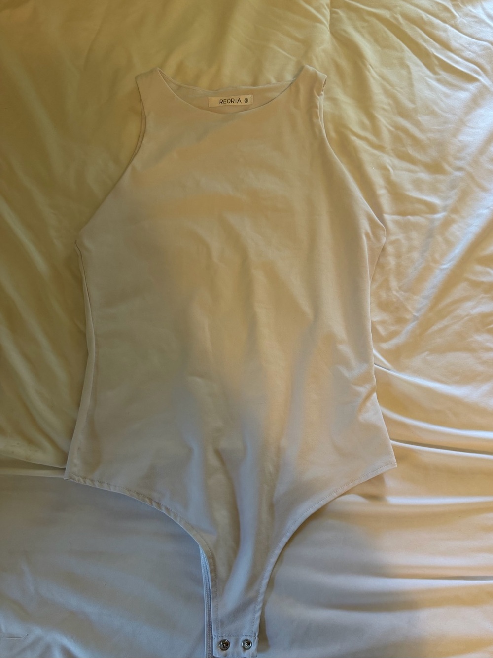 White High Neck Bodysuit